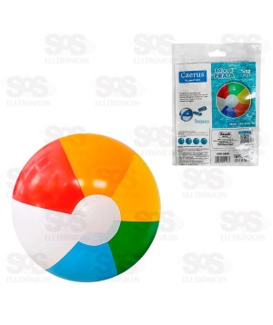 Bola de Praia Colorida 38CM Caerus CRS-2400