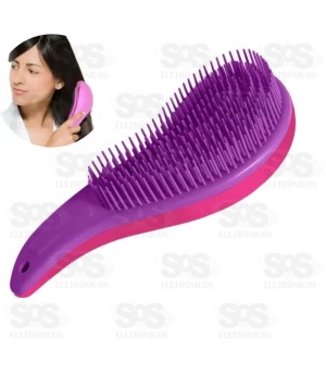 Escova Mágica Para Desembaraçar os Cabelos Cores Variadas