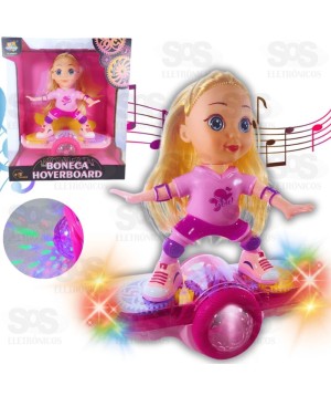 Safira Hoverboard Luzes e Sons 360 Graus Toy King TK-AB6573