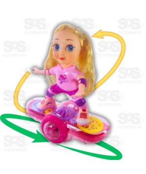 Safira Hoverboard Luzes e Sons 360 Graus Toy King TK-AB6573