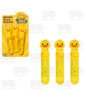 Kit Bolhas De Sabão Duck Com 3 Unidades Toy King TK-AB7733