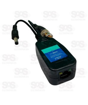 Conector Balun RJ45 Com Alimentação Aitek Sigma P104