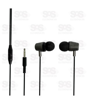 Fone De Ouvido Intra-Auricular Com Microfone Kaidi KD-7003