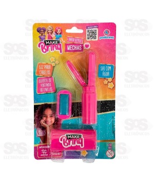 Kit Mecha Colorida Giz Para Cabelo Infantil Polibrinq MK80