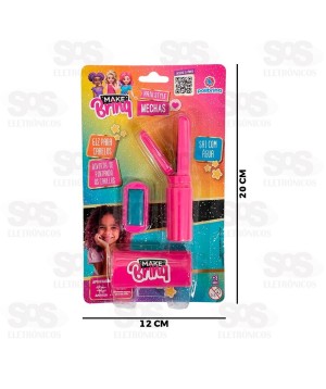 Kit Mecha Colorida Giz Para Cabelo Infantil Polibrinq MK80