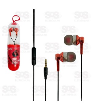 Fone De Ouvido Com Microfone Tubo Inova Prime Modelos Sortidos