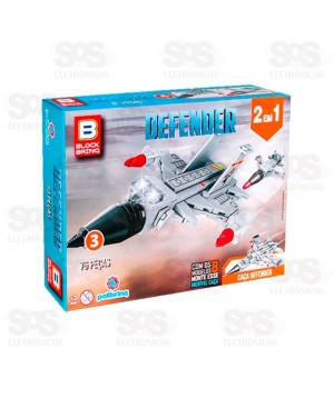 Bloco de Montar Defender Modelos Sortidos Polibrinq BM035