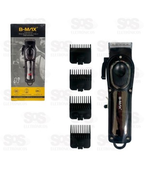 Máquina de Cortar Cabelo Com Painel B-Max BM-C065