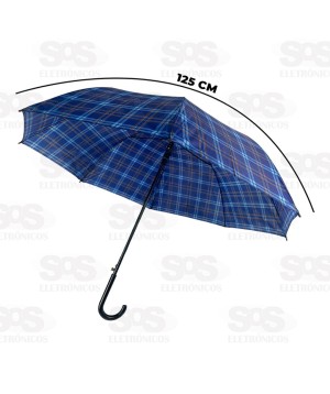 Guarda Chuva Xadrez 125CM Portaria Segma SEG-XAD69