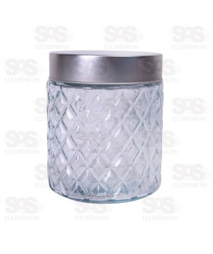 Pote De Vidro Redondo Com Tampa 800ML WG11142