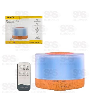 Difusor Umidificador Aromático Ultrassônico 500ML BM031C