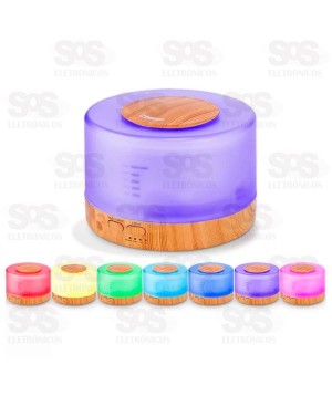 Difusor Umidificador Aromático Ultrassônico 500ML BM031C