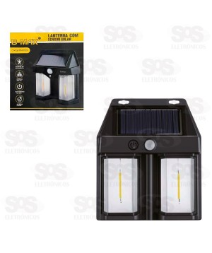 Luminária Solar LED Com Sensor B-Max BM-8529