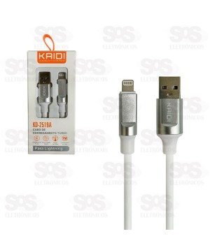 Cabo Turbo 3.4A USB Para Iphone 1 Metro Kaidi KD-2519A
