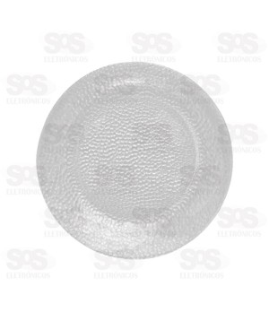 Prato Translúcido Raso Vidro Forjado 22,4CM Durax EPP1941