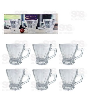 Conjunto Xícara De Café 145ML 6 Peças DSZB240
