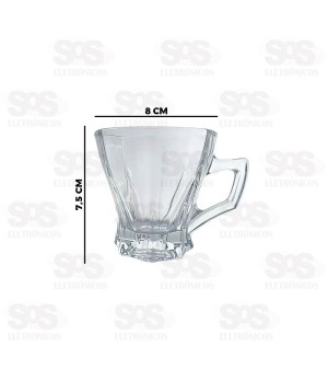 Conjunto Xícara De Café 145ML 6 Peças DSZB240