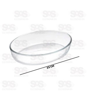 Travessa Oval de Vidro 1600ML 25x6,5CM DT1,6O