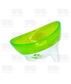 Comedouro Inclinado Glitter 600ML Cores Variadas Pet Toys