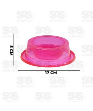 Comedouro Transparente Glitter Anti Formiga 300ML Pet Toys