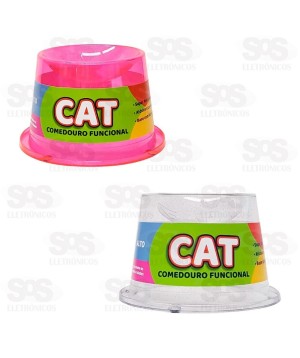 Comedouro Alto Anti Formiga 250ML Cores Variadas Pet Toys