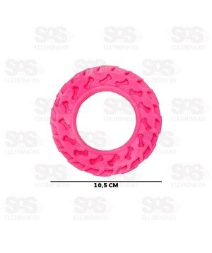 Mordedor Pneu Para Cachorro 10,5CM Cores Variadas Pet Toys 0078B