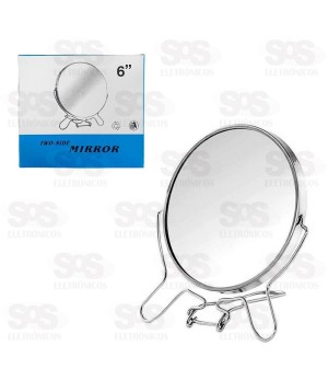 Espelho Dupla Face Com Zoom 6 Polegadas 14CM AIH1110