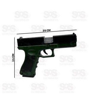 Brinquedo Glock 18 Lança Dardos De Plástico Toy King TK-AB6582