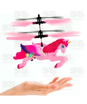 Boneco Unicórnio Voador Por Indução Toy King TK-AB8039