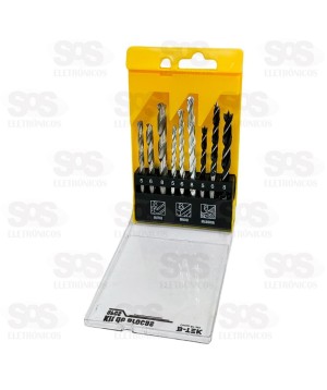 Kit De Broca Multiuso 9 Peças 5-8MM B-Tek BT-365