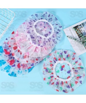 Touca de Banho Plástica Estampa Sortida