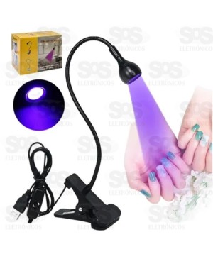 Luminária Garra UV Flexível Para Secagem Unha HWN-ZJ5D