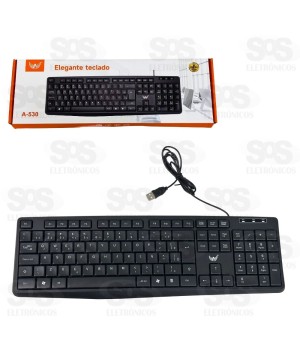 Teclado Padrão USB Macio Altomex A-530