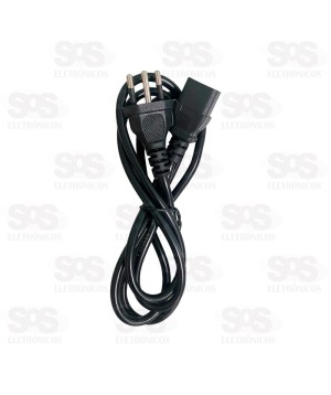 Cabo De Força Tripolar Reto 1,5 Metros Xinyue