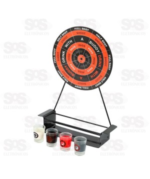 Jogo de Drinks Lança Dardos Shots Magnético HM6655