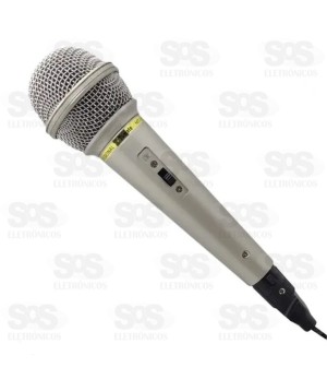 Microfone Dinâmico Profissional Com Fio Tomate MT-1018