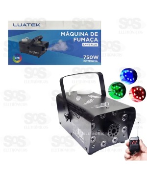Máquina de Fumaça Com LED RGB 110V 750W Luatek LK-Y5 Plus