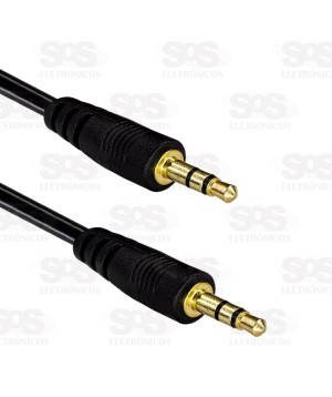 Cabo Auxiliar P2 Para P2 Estéreo 1,5 Metros Maxmidia MAX-51606-1