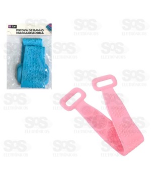 Escova de Banho Massageadora Silicone Top Útil TOP1064