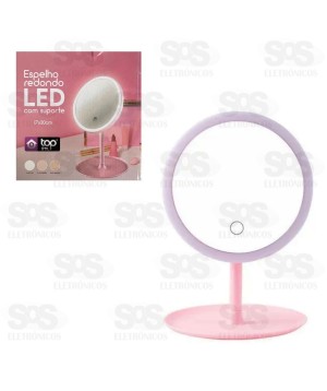 Espelho De Maquiagem Com LED Top Útil TOP1498/1499
