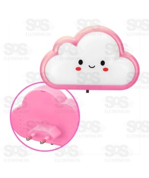 Luz Noturna Infantil Nuvem Top Útil TOP1798