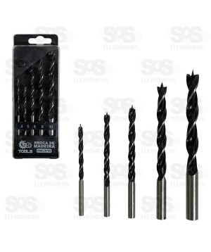Kit Brocas Para Madeira 5 Peças FBG 3170