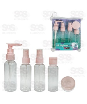 Kit Higiene 5 Frascos Para Viagens Top Útil TOP1603
