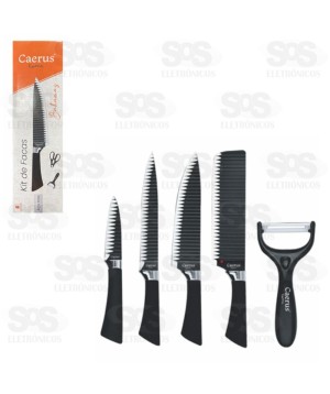 Kit Facas Com 6 Peças Aço Inox Bahamas CRS-2732