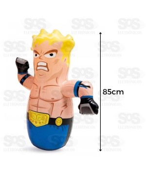 João Bobo Teimoso Combate Inflável Boxeador Caerus CRS-2398