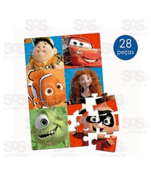 Quebra-Cabeça de Chão Pixar Disney 28 Peças