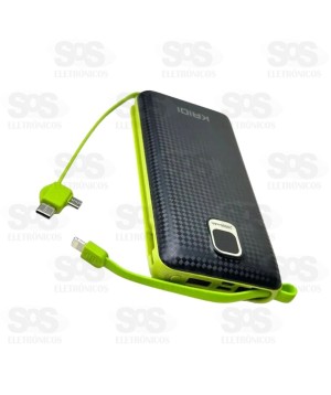 Carga Extra 20.000mAh 4 Interfaces Kaidi KNC8882