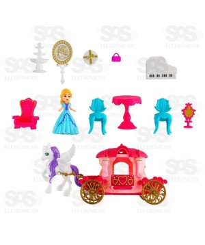Brinquedo Carruagem Dos Sonhos Princesas Polibrinq CA002