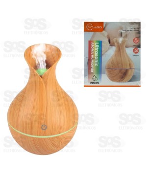 Difusor Umidificador De Ar Com Led 200ML AJ-M02