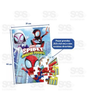 Quebra-Cabeça de Chão Spidey Friends  28 Peças 8059